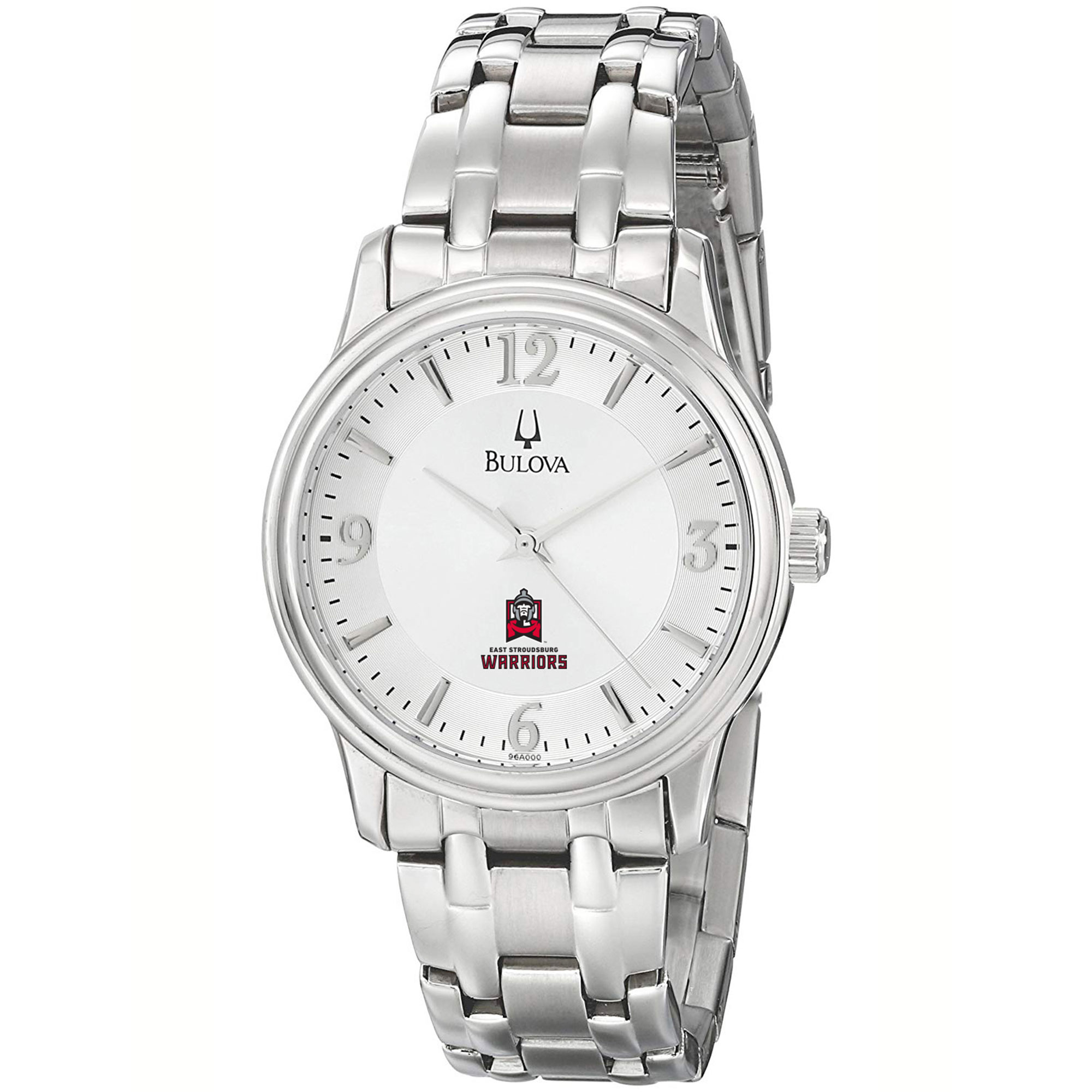 Men's Bulova  Silver East Stroudsburg Warriors Stainless Steel Quartz Watch