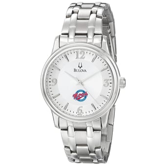 Men's Bulova  Silver Florida Southern Mocs Stainless Steel Quartz Watch