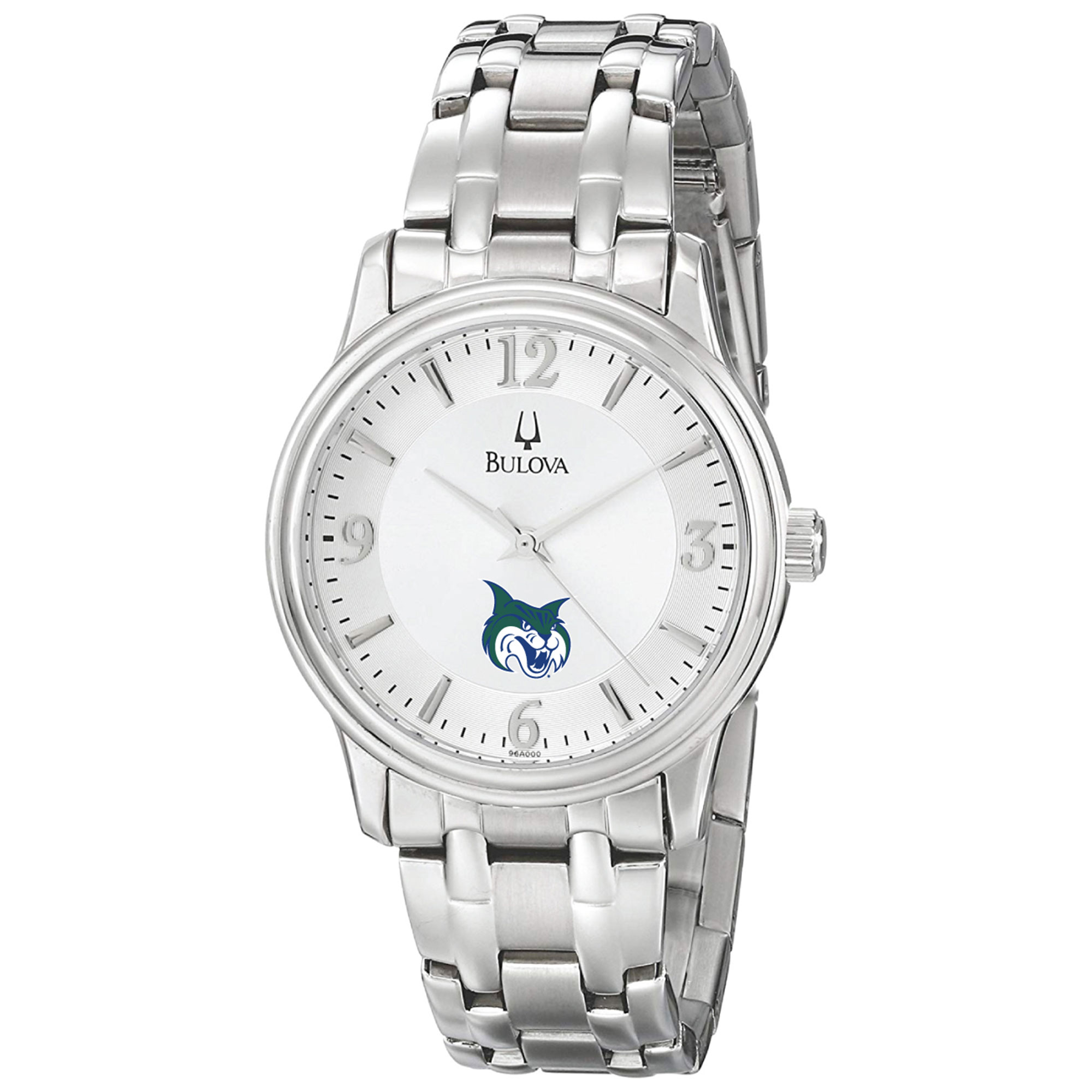 Men's Bulova  Silver Georgia College Bobcats Stainless Steel Quartz Watch