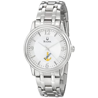 Men's Bulova  Silver Lake Superior State Lakers Stainless Steel Quartz Watch