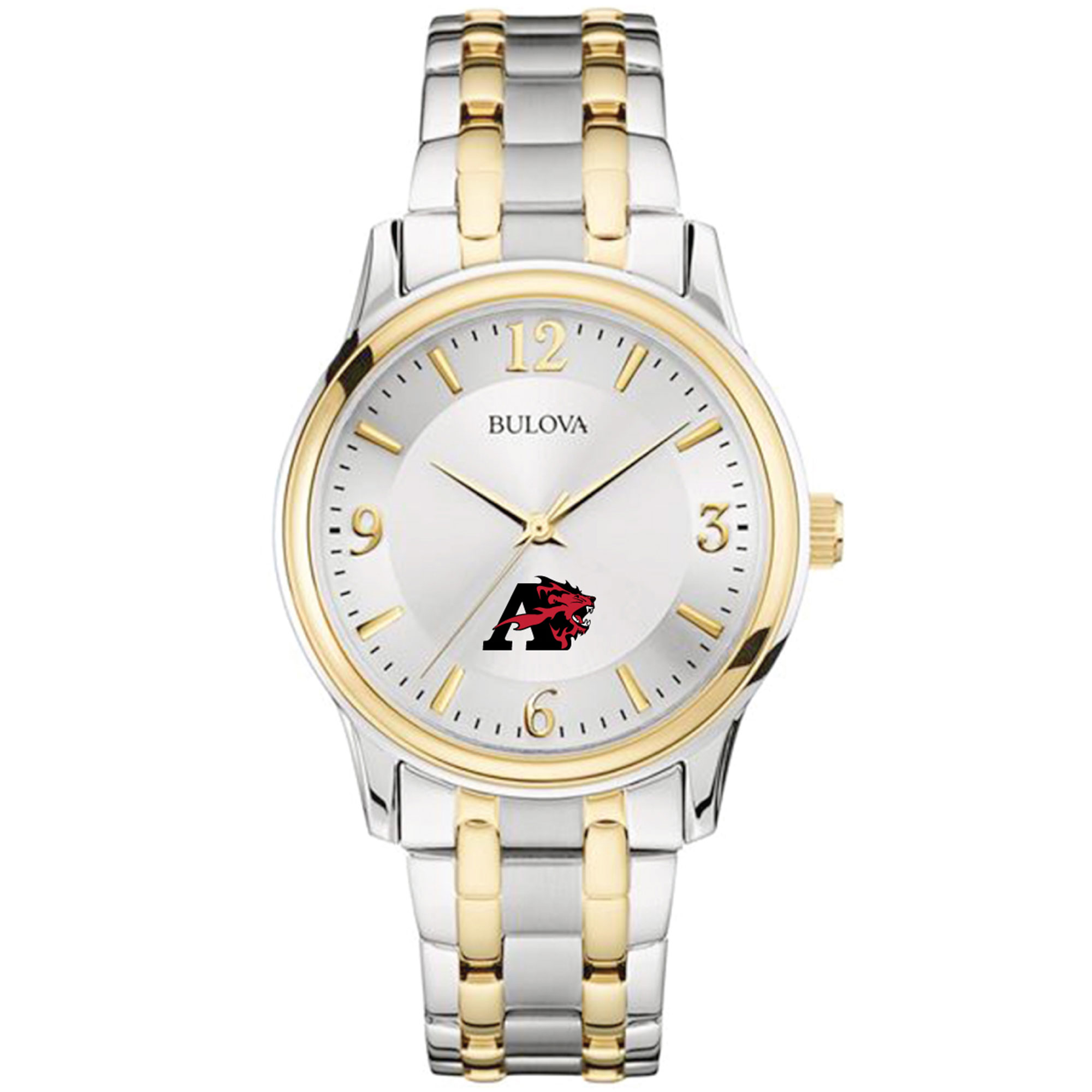 Men's Bulova  Silver/Gold Albright Lions Two-Tone Stainless Steel Watch