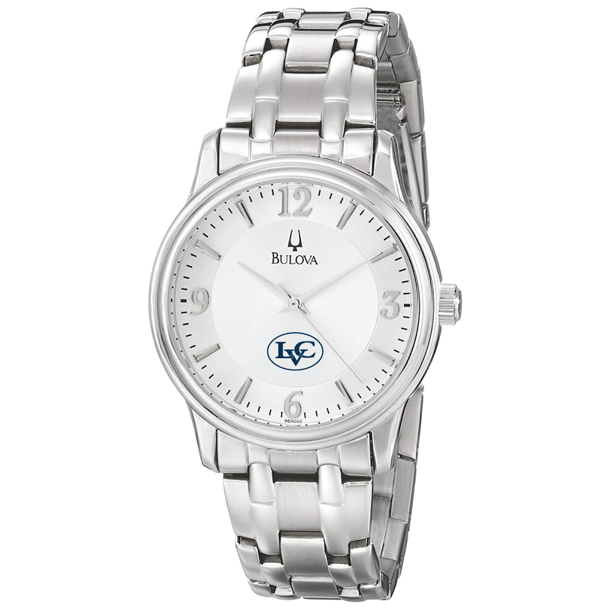 Men's Bulova  Silver Lebanon Valley College Stainless Steel Quartz Watch