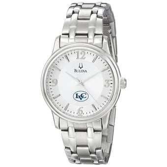 Men's Bulova  Silver Lebanon Valley College Stainless Steel Quartz Watch