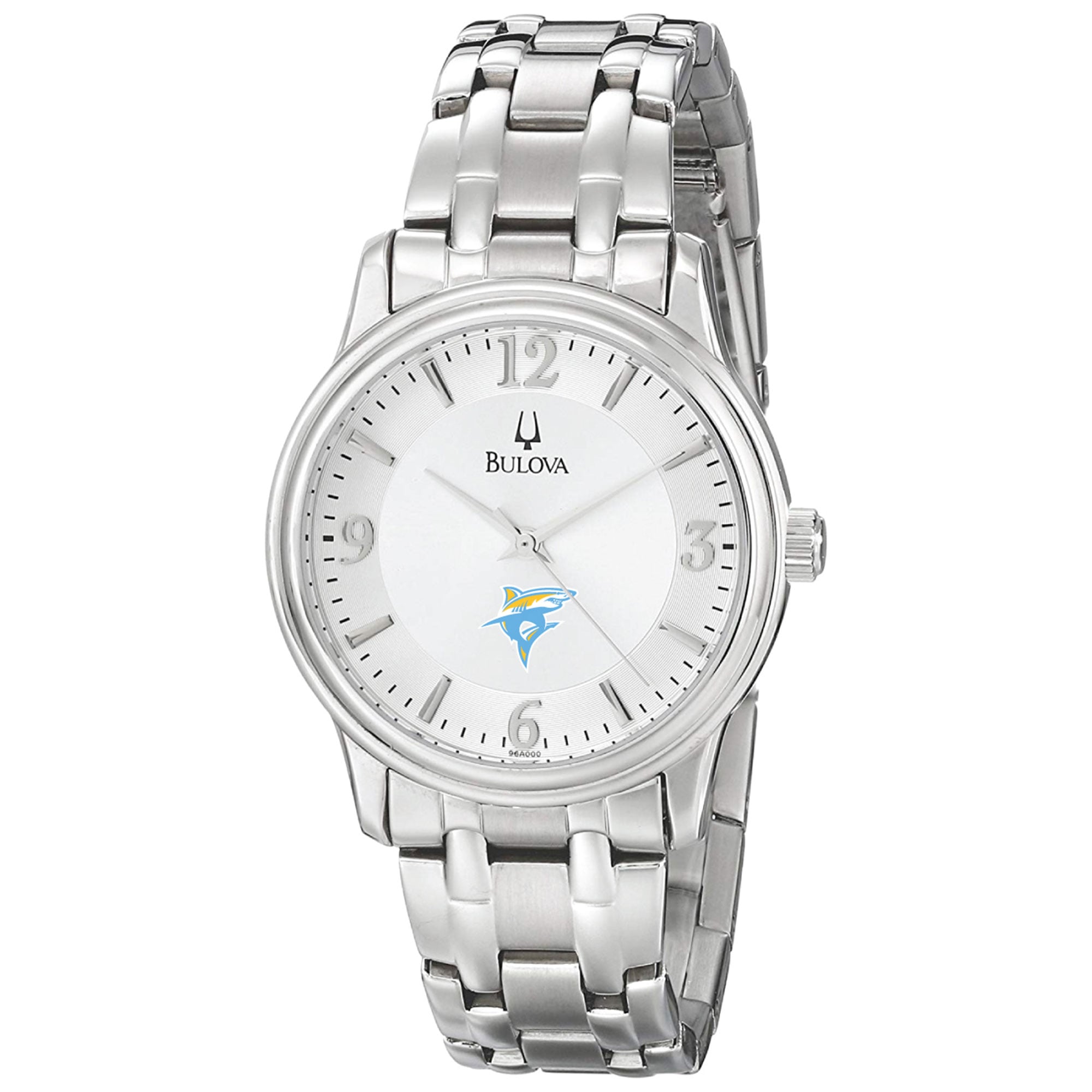 Men's Bulova  Silver LIU Sharks Stainless Steel Quartz Watch