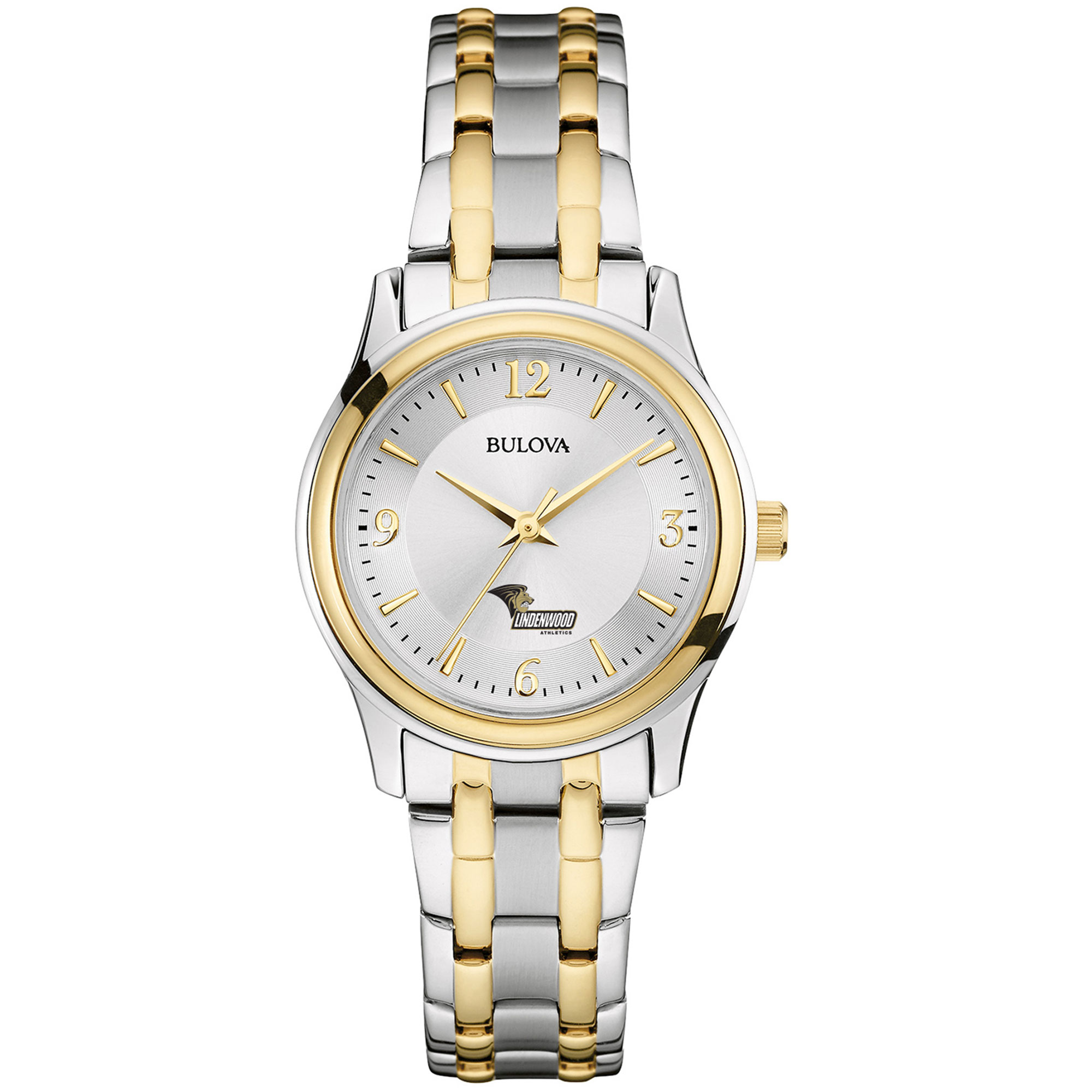 Women's Bulova  Silver/Gold Lindenwood Lions Two-Tone Stainless Steel Watch