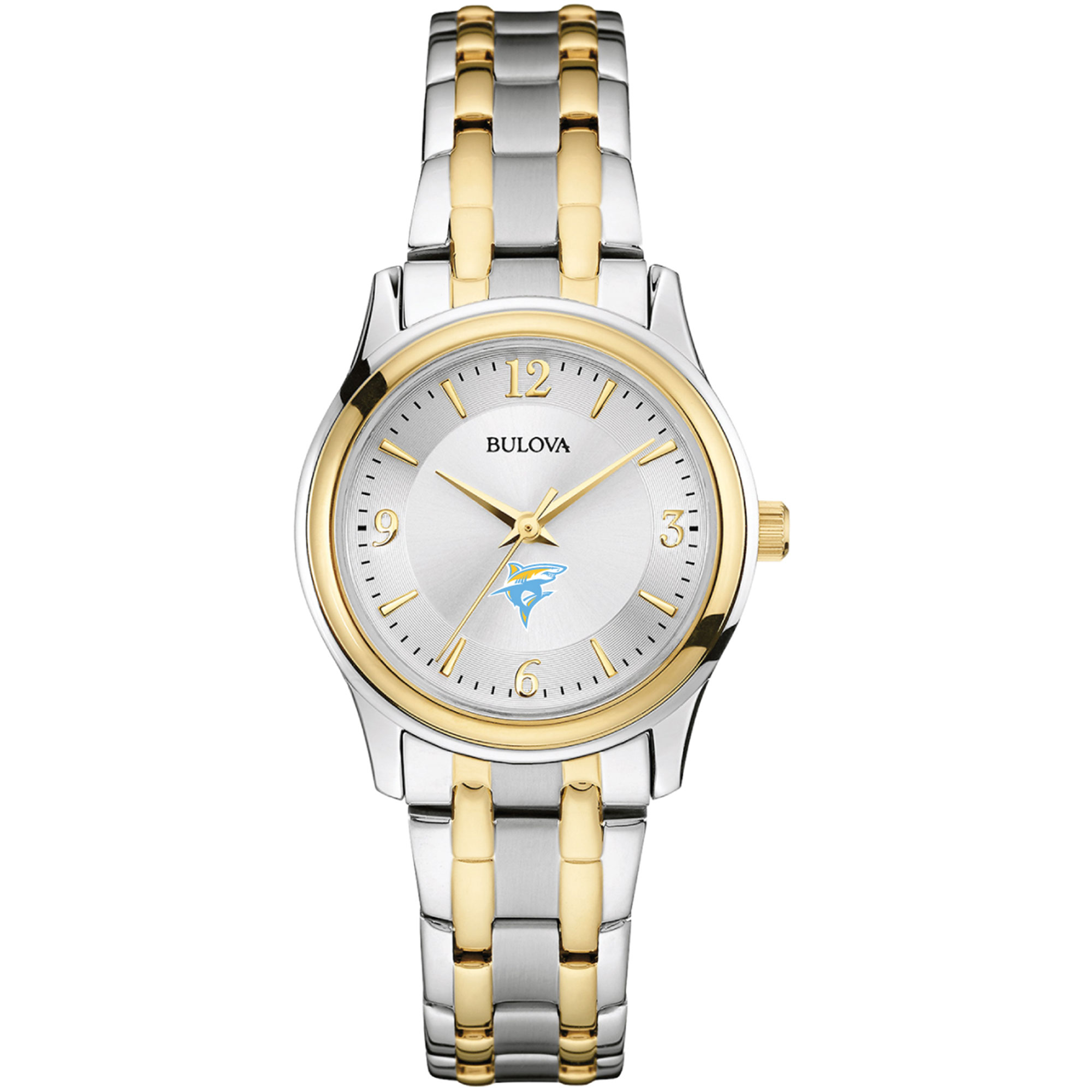 Women's Bulova  Silver/Gold LIU Sharks Two-Tone Stainless Steel Watch