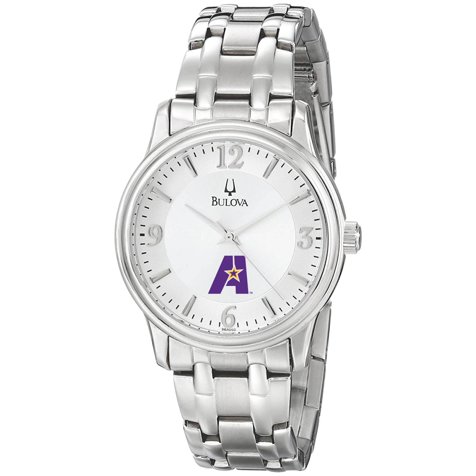 Men's Bulova  Silver LSUA Generals Stainless Steel Quartz Watch