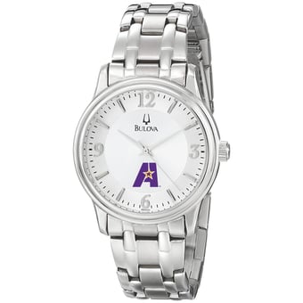 Men's Bulova  Silver LSUA Generals Stainless Steel Quartz Watch