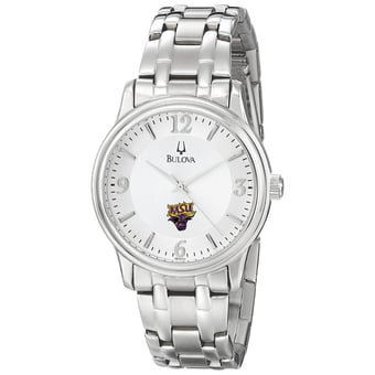 Men's Bulova  Silver Minnesota State Mavericks Stainless Steel Quartz Watch