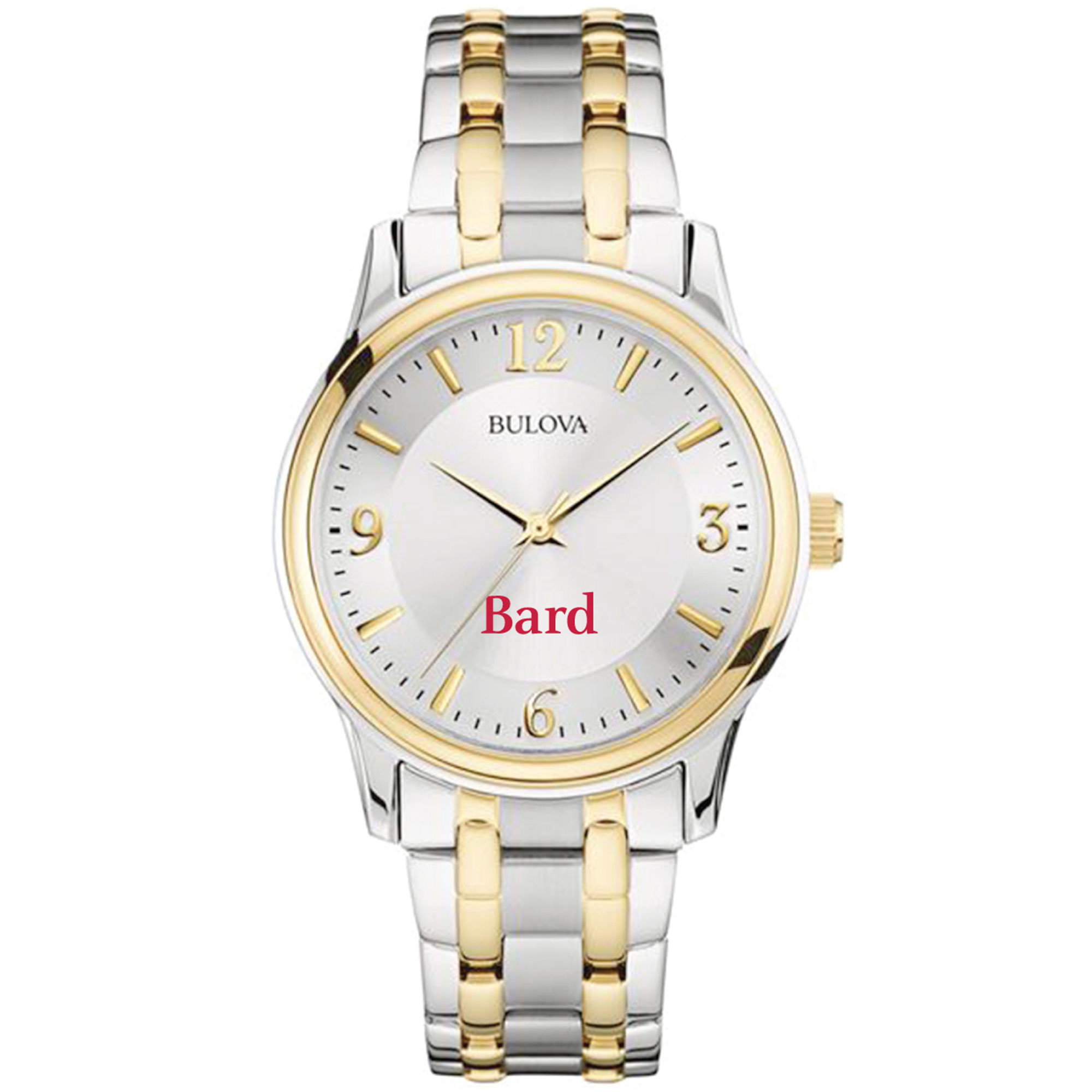Men's Bulova  Silver/Gold Bard College Raptors Two-Tone Stainless Steel Watch