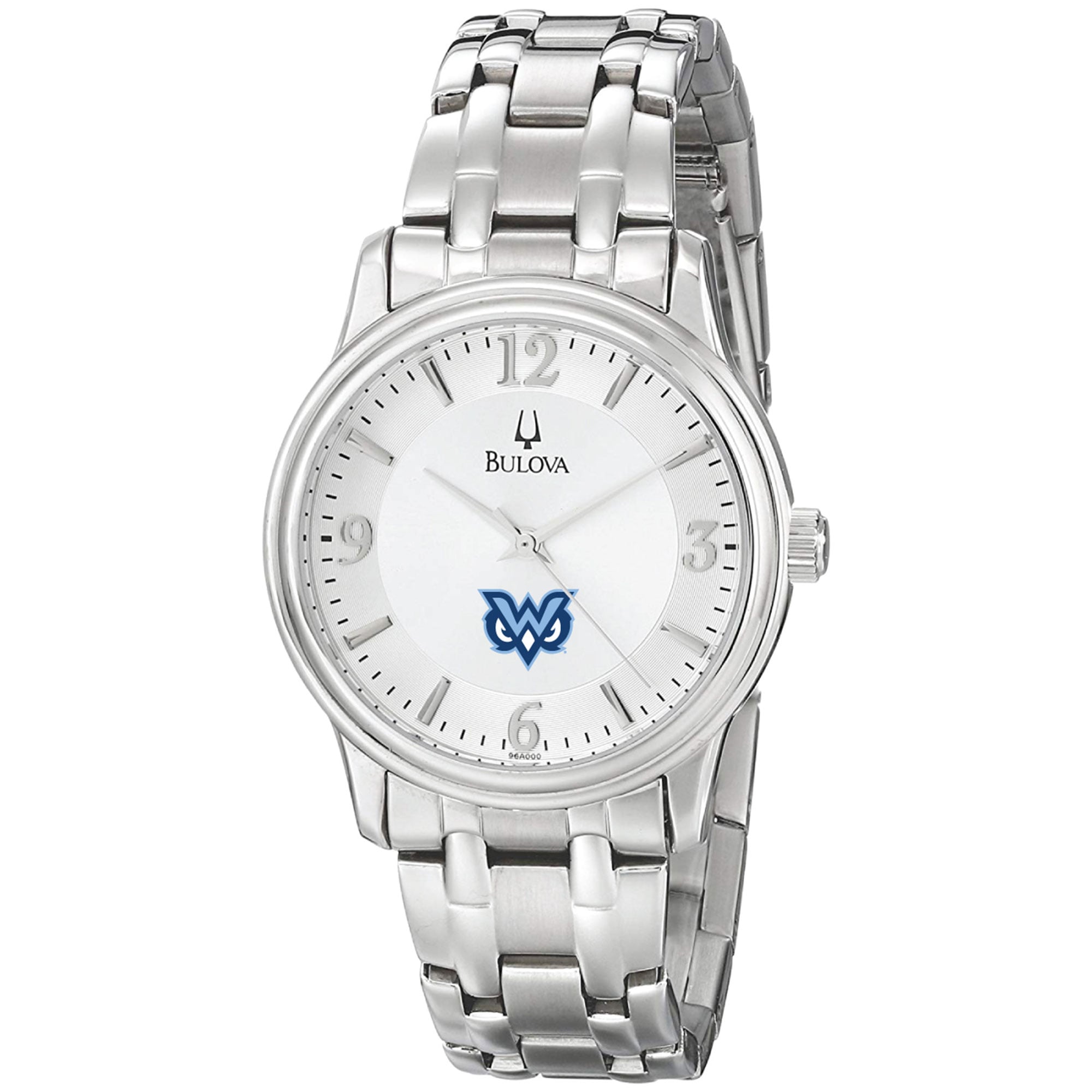 Men's Bulova  Silver Mississippi University for Women Owls Stainless Steel Quartz Watch