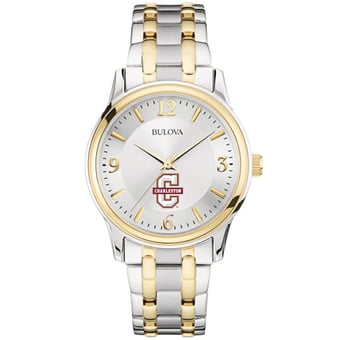 Men's Bulova  Silver/Gold Charleston Cougars Two-Tone Stainless Steel Watch