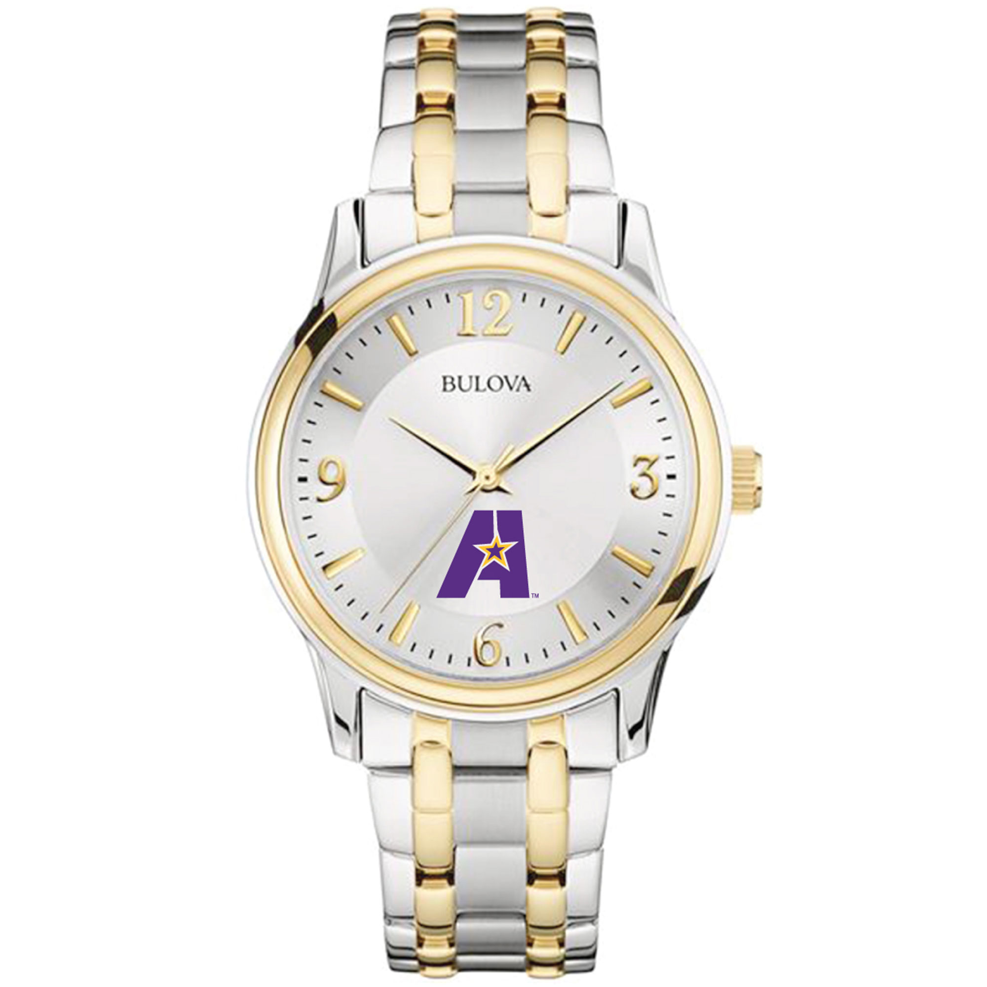 Men's Bulova  Silver/Gold LSUA Generals Two-Tone Stainless Steel Watch