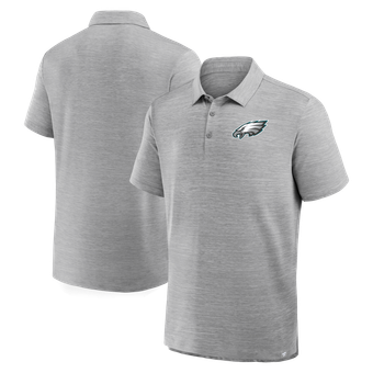 Men's Fanatics Heather Gray Philadelphia Eagles Clutch Polo