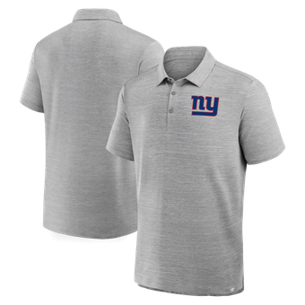 Men's Fanatics Heather Gray New York Giants Clutch Polo