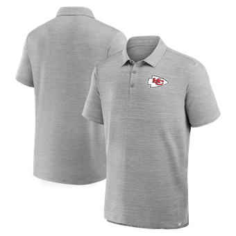 Men's Fanatics Heather Gray Kansas City Chiefs Clutch Polo