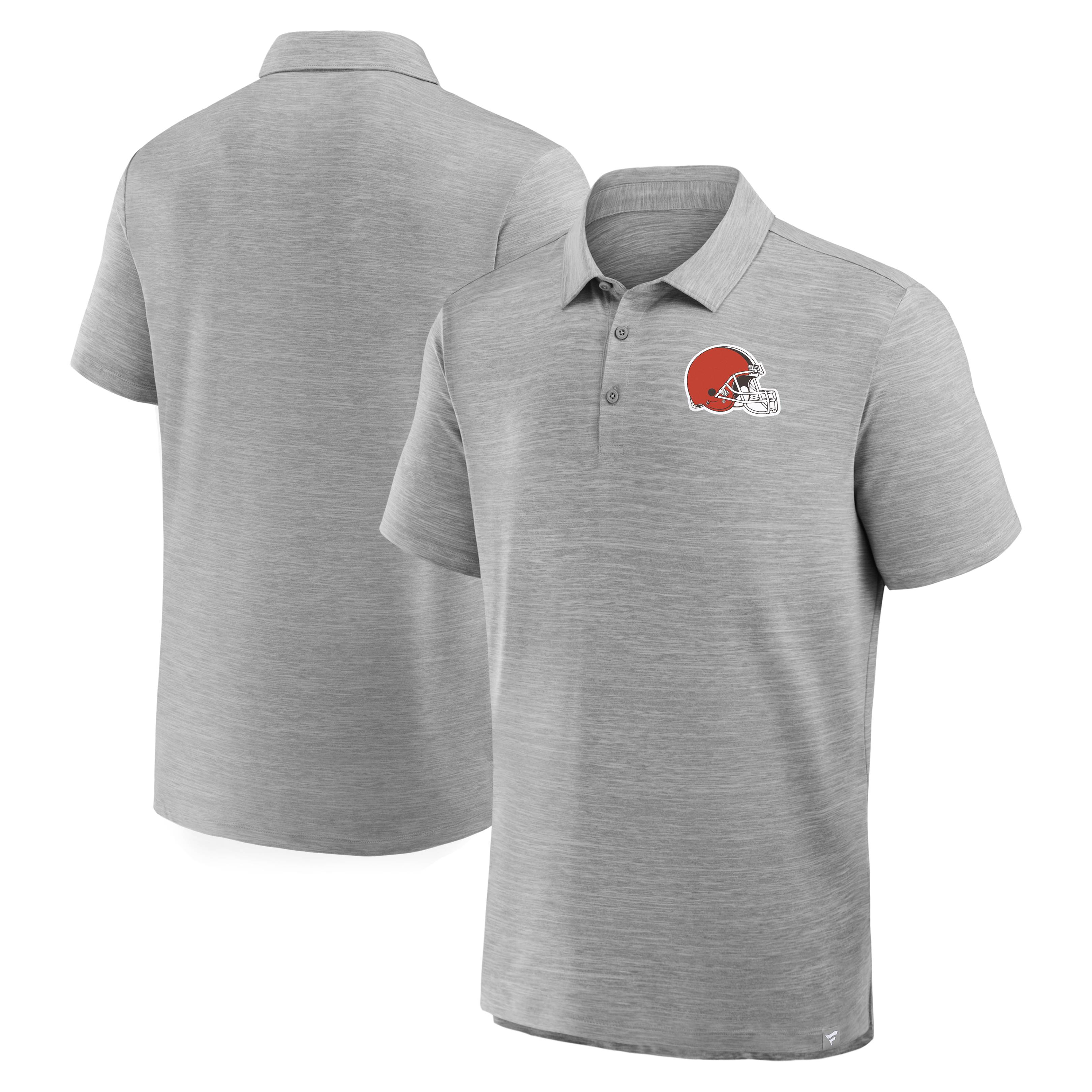 Men’s Fanatics Heather Gray Cleveland Browns Clutch Polo Men’s Fanatics Heather Gray Cleveland Browns Clutch Polo