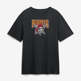 Men's Fanatics Black Pittsburgh Pirates Vintage Logo Legacy T-Shirt