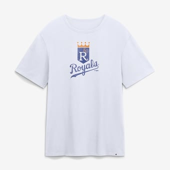 Men's Fanatics White Kansas City Royals Vintage Logo Legacy T-Shirt