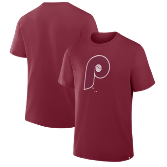 Men's Fanatics Burgundy Philadelphia Phillies Vintage Logo Legacy T-Shirt