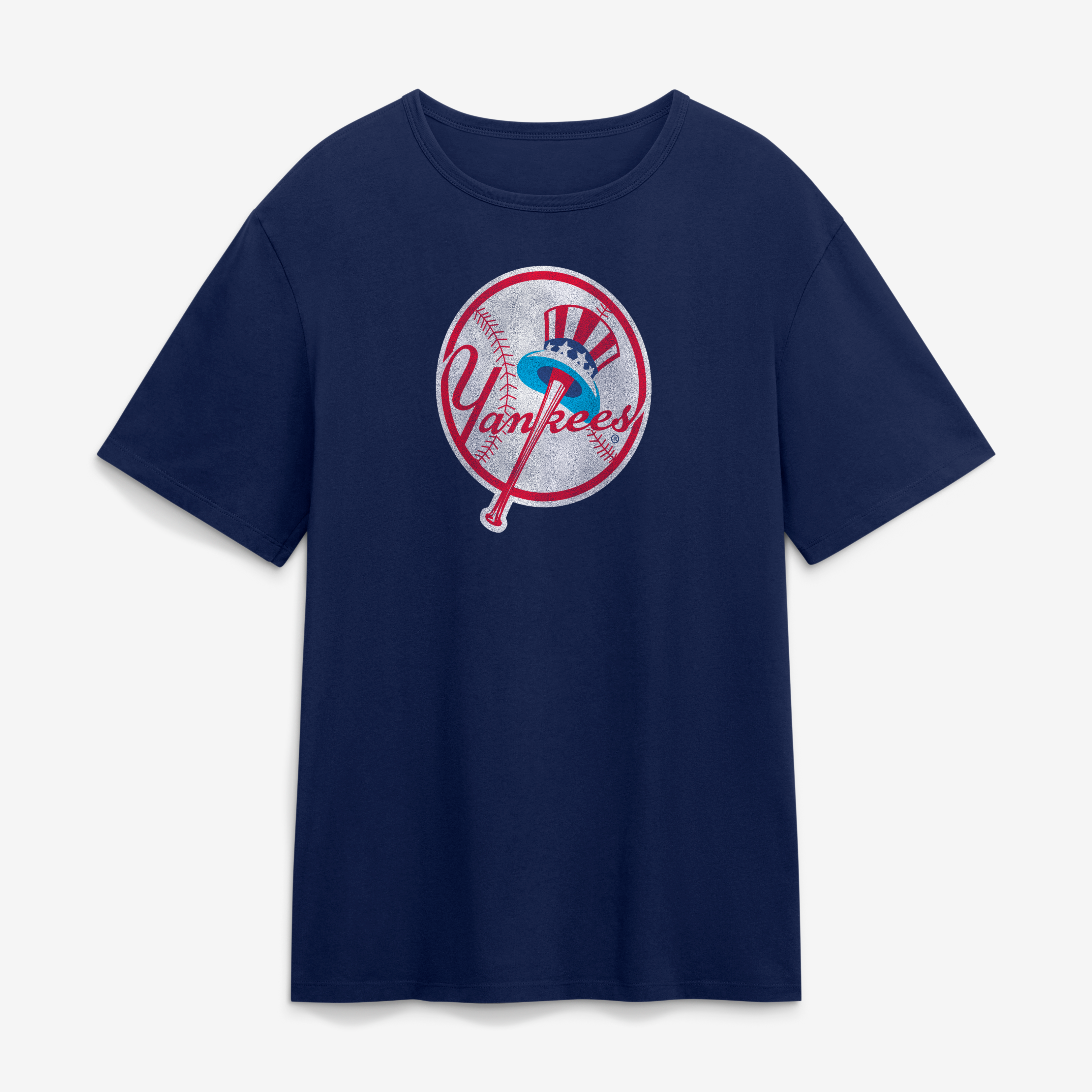 Men’s Fanatics Navy New York Yankees Vintage Logo Legacy T-Shirt Men’s Fanatics Navy New York Yankees Vintage Logo Legacy T-Shirt