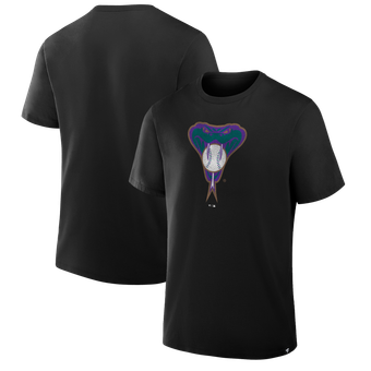 Men's Fanatics Black Arizona Diamondbacks Vintage Logo Legacy T-Shirt