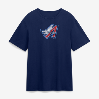 Men's Fanatics Navy California Angels Vintage Logo Legacy T-Shirt