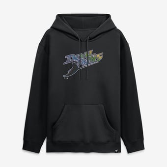 Men's Fanatics Black Tampa Bay Rays Heritage Hoodie