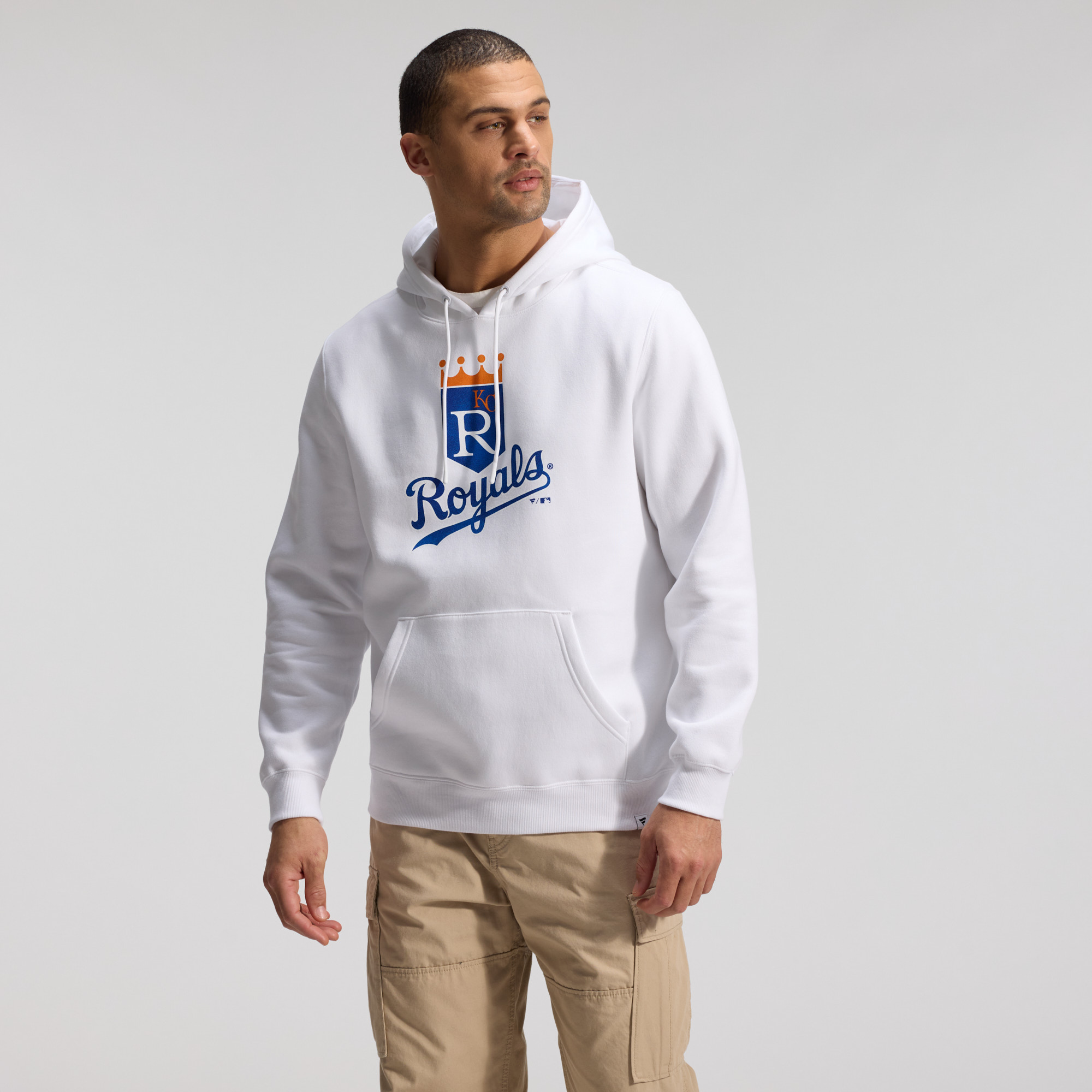 Men’s Fanatics White Kansas City Royals Heritage Hoodie Men’s Fanatics White Kansas City Royals Heritage Hoodie