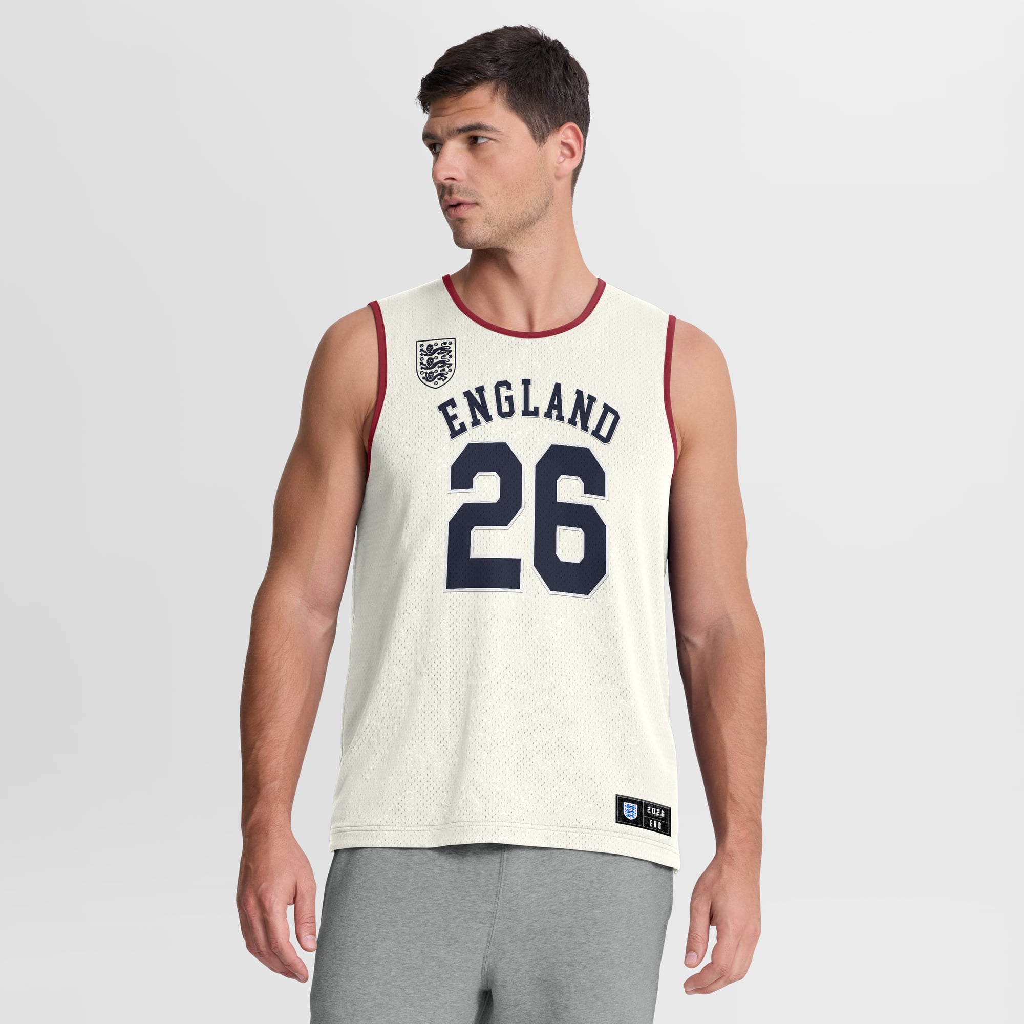 Men's Fanatics Cream England National Team Tank Top