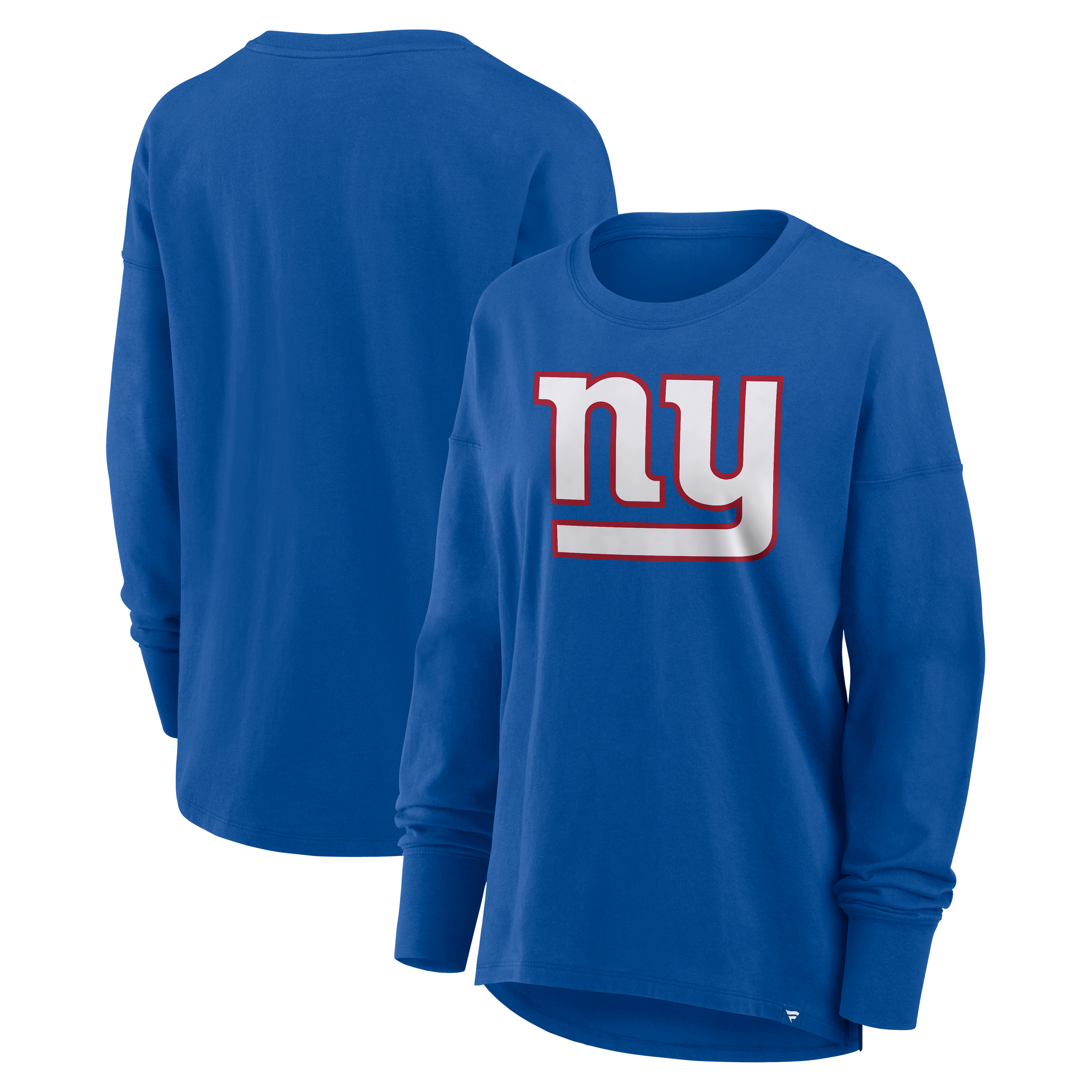 Women’s Fanatics Royal New York Giants Relaxed Hip Essential Long Sleeve T-Shirt