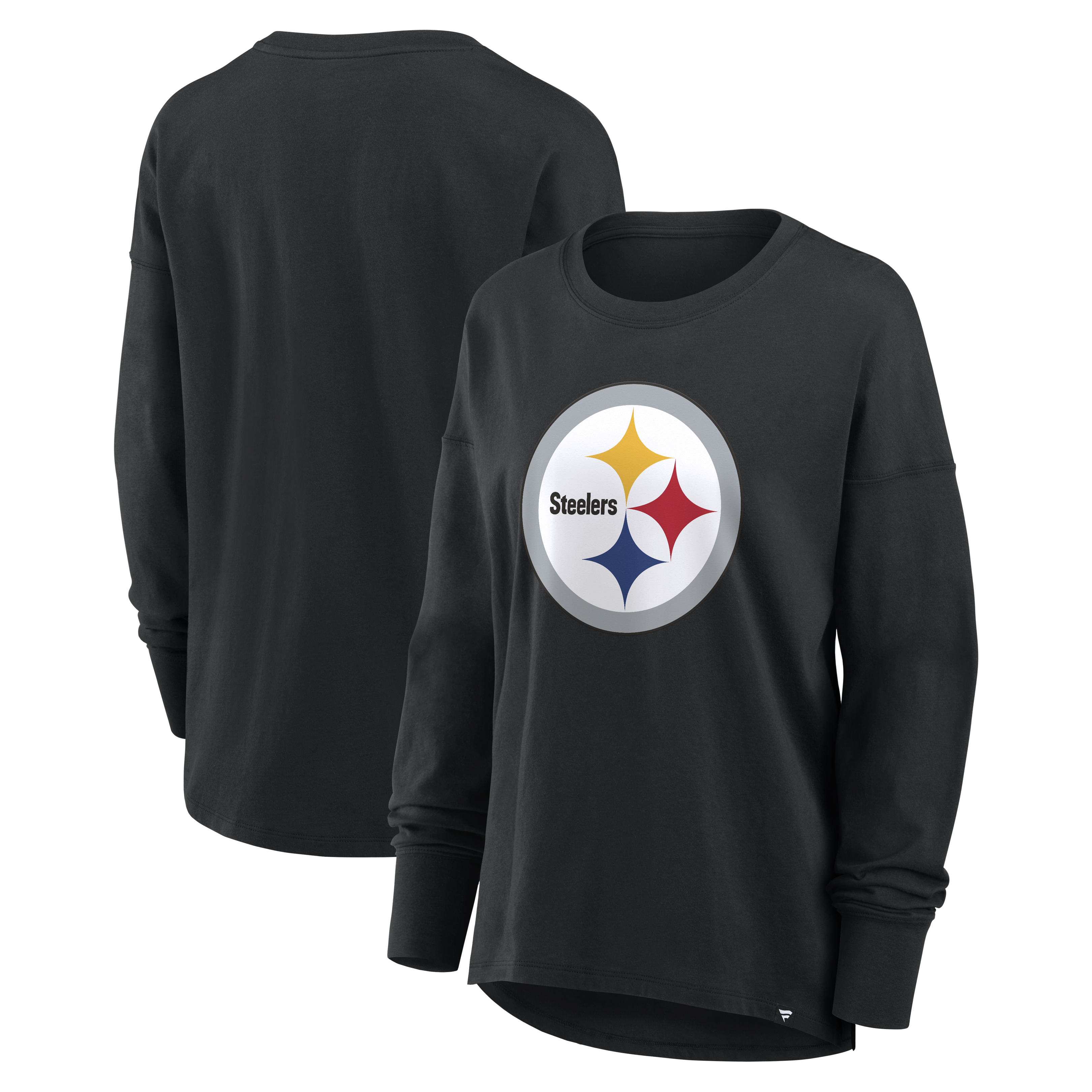 Women's Fanatics Black Pittsburgh Steelers Essential Long Sleeve T-Shirt