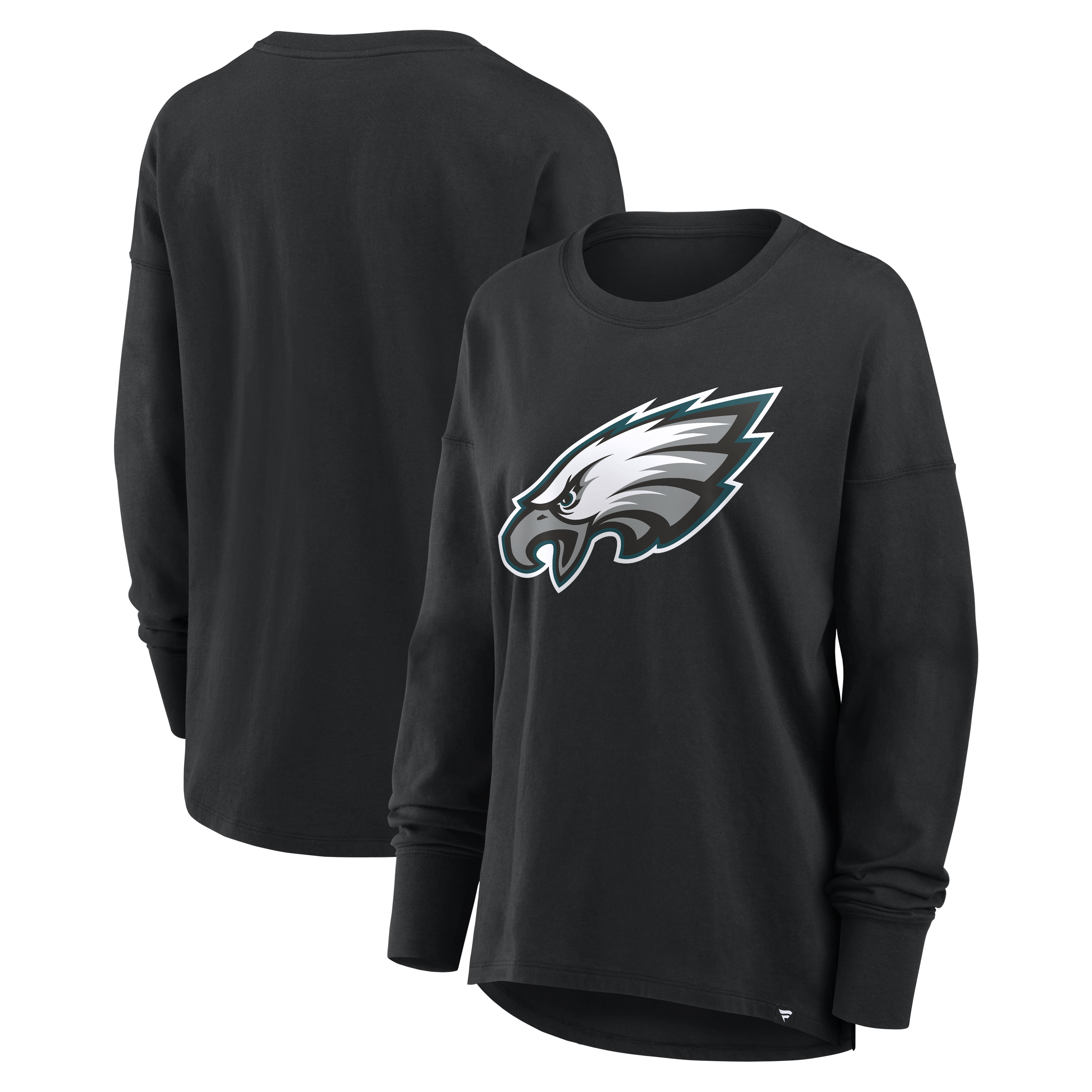 Women's Fanatics Black Philadelphia Eagles Essential Long Sleeve T-Shirt