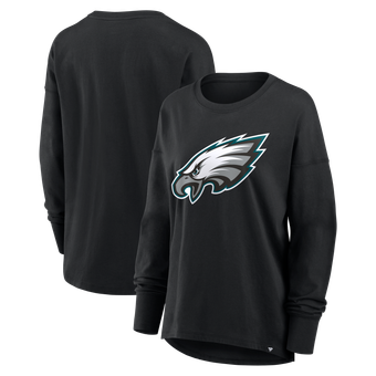 Women's Fanatics Black Philadelphia Eagles Essential Long Sleeve T-Shirt