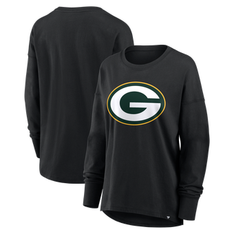 Women's Fanatics Black Green Bay Packers Essential Long Sleeve T-Shirt