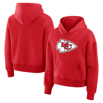 Women's Fanatics Red Kansas City Chiefs Relaxed High Hip Essential Legacy Hoodie