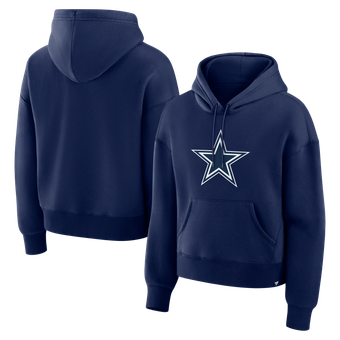 Women's Fanatics Navy Dallas Cowboys Relaxed High Hip Essential Legacy Hoodie