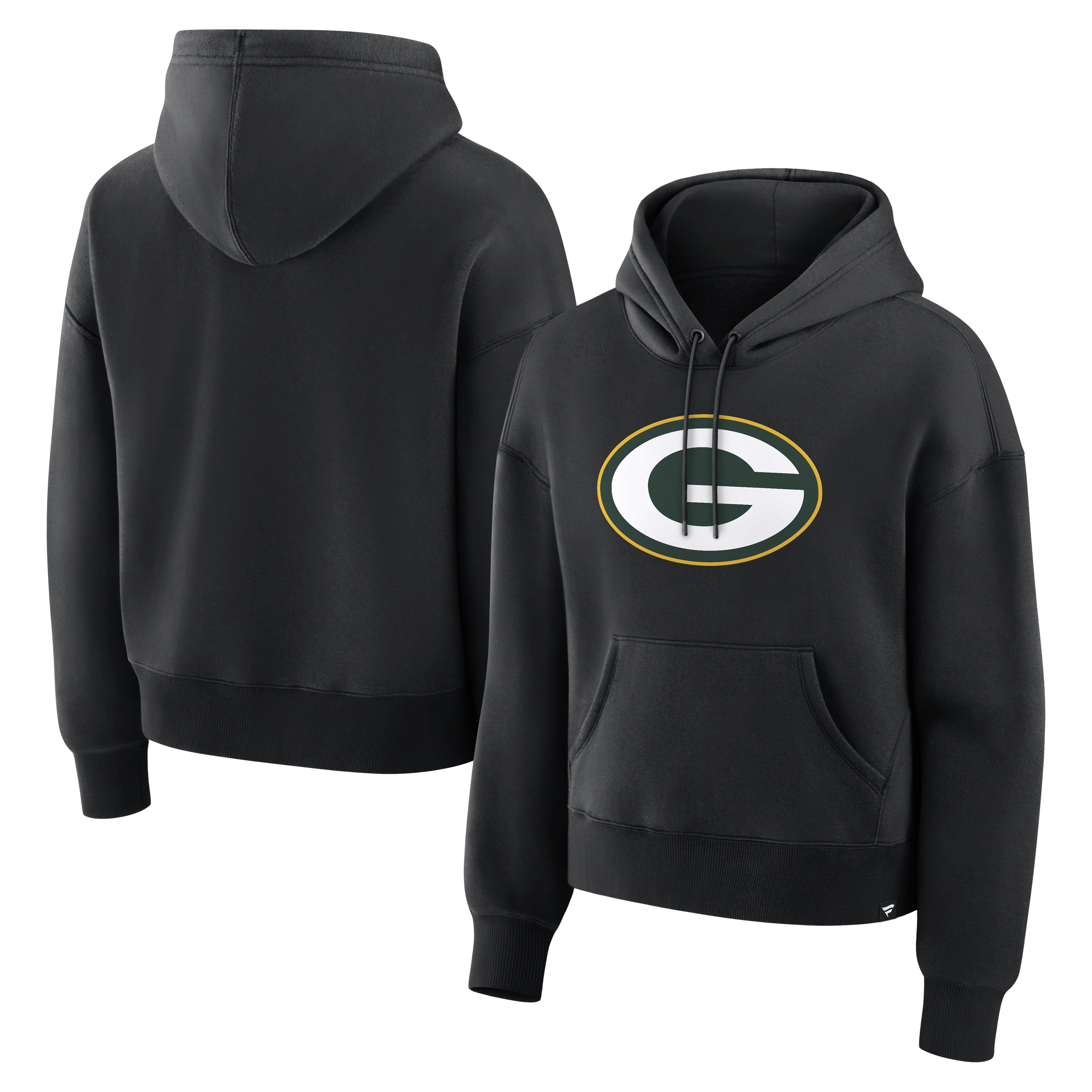 Fanatics Women's Black Green Bay Packers Essential Legacy Hoodie - Black