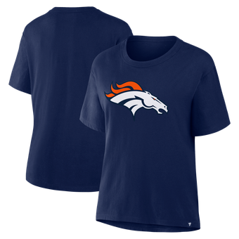Women's Fanatics Navy Denver Broncos Essential Legacy T-Shirt
