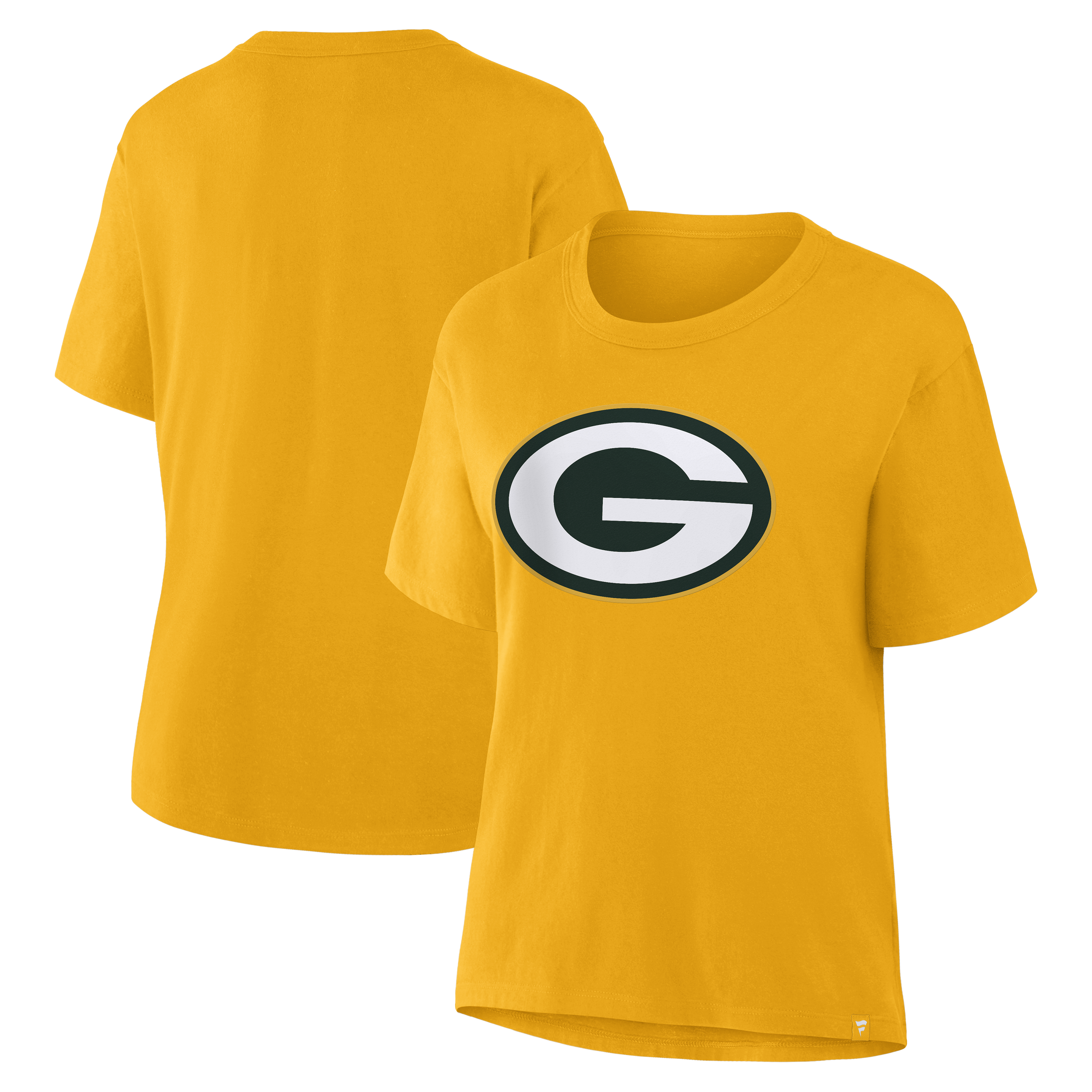 Women's Fanatics Gold Green Bay Packers Essential Legacy T-Shirt