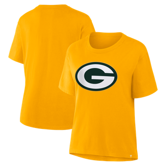 Women's Fanatics Gold Green Bay Packers Essential Legacy T-Shirt