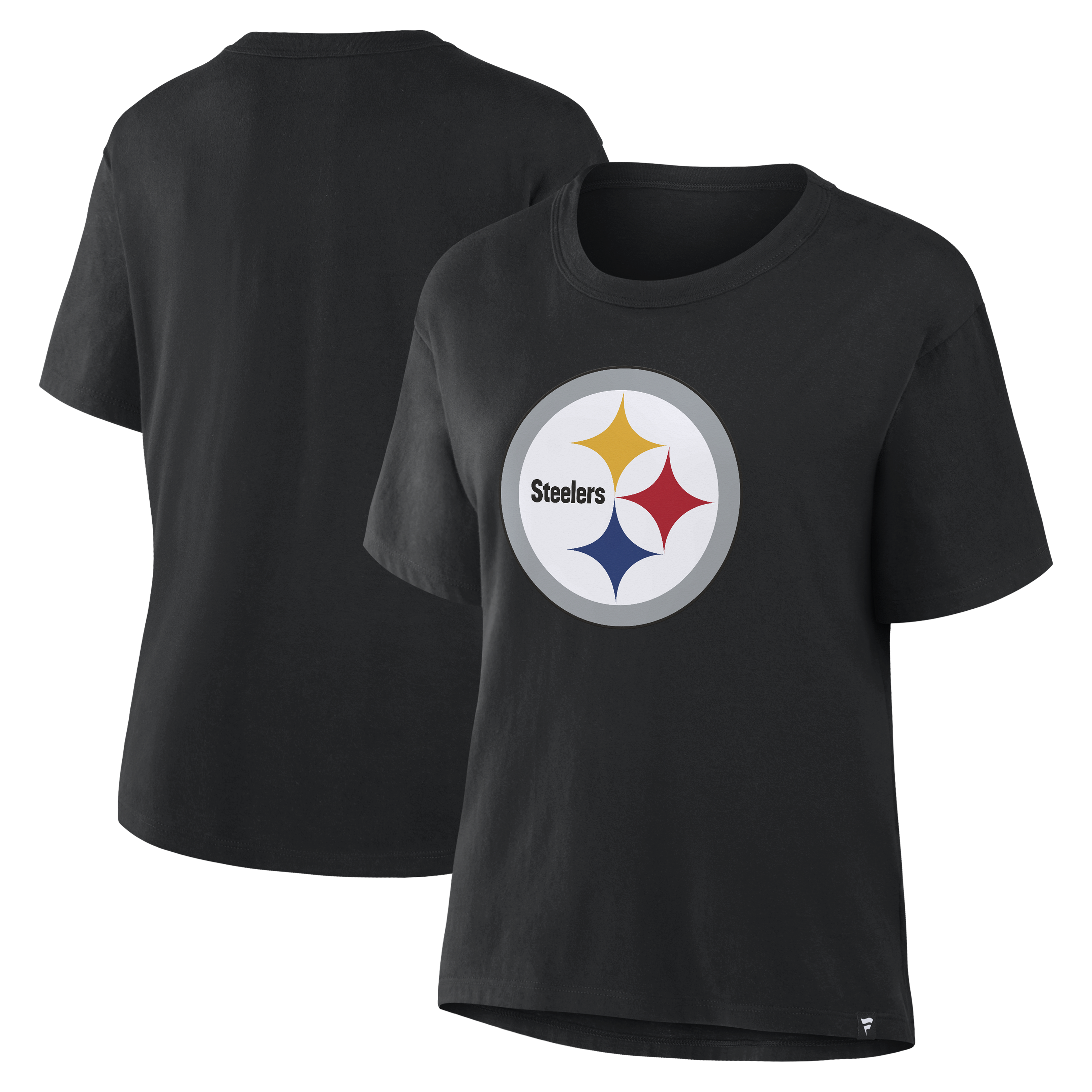 Women's Fanatics Black Pittsburgh Steelers Essential Legacy T-Shirt
