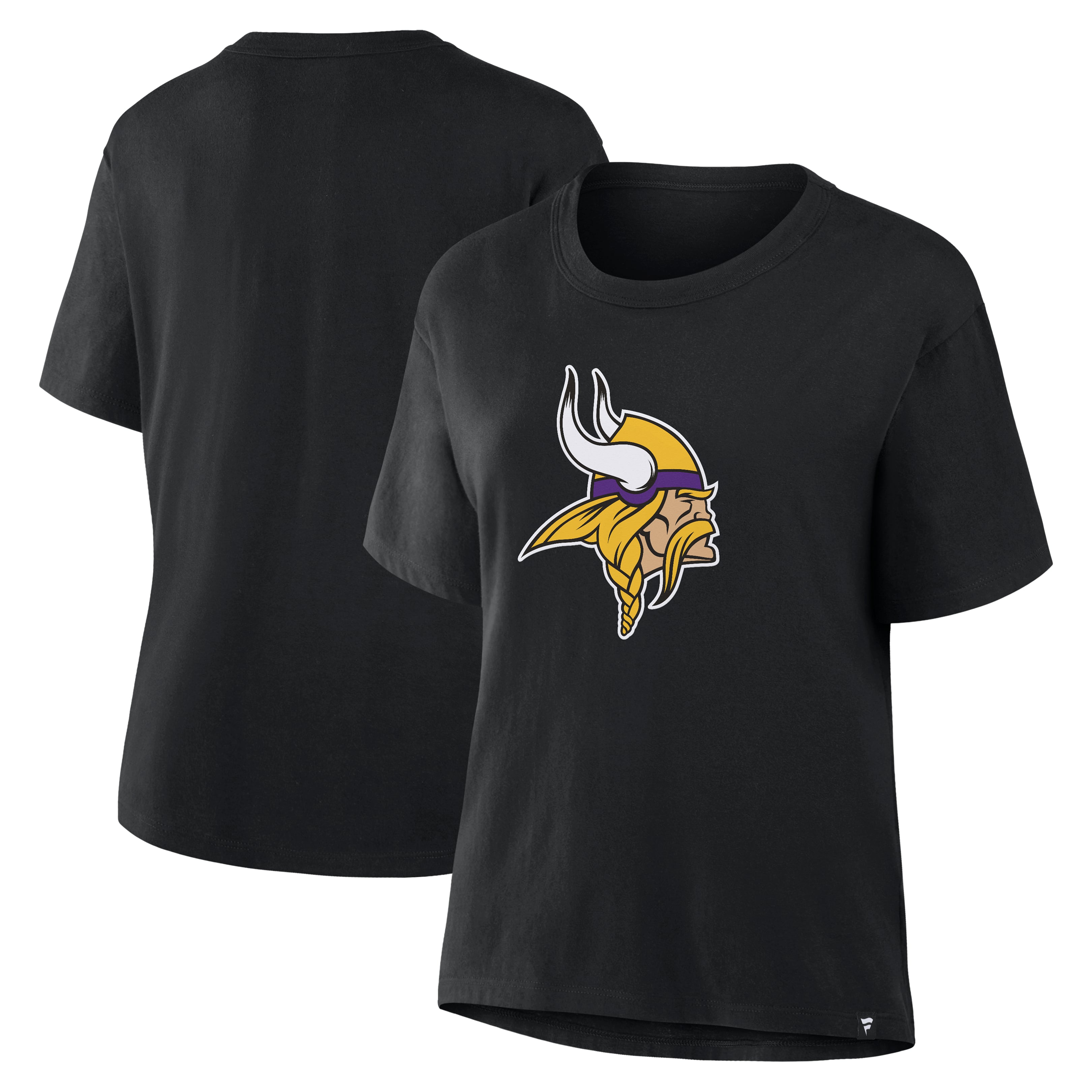 Women's Fanatics Black Minnesota Vikings Essential Legacy T-Shirt