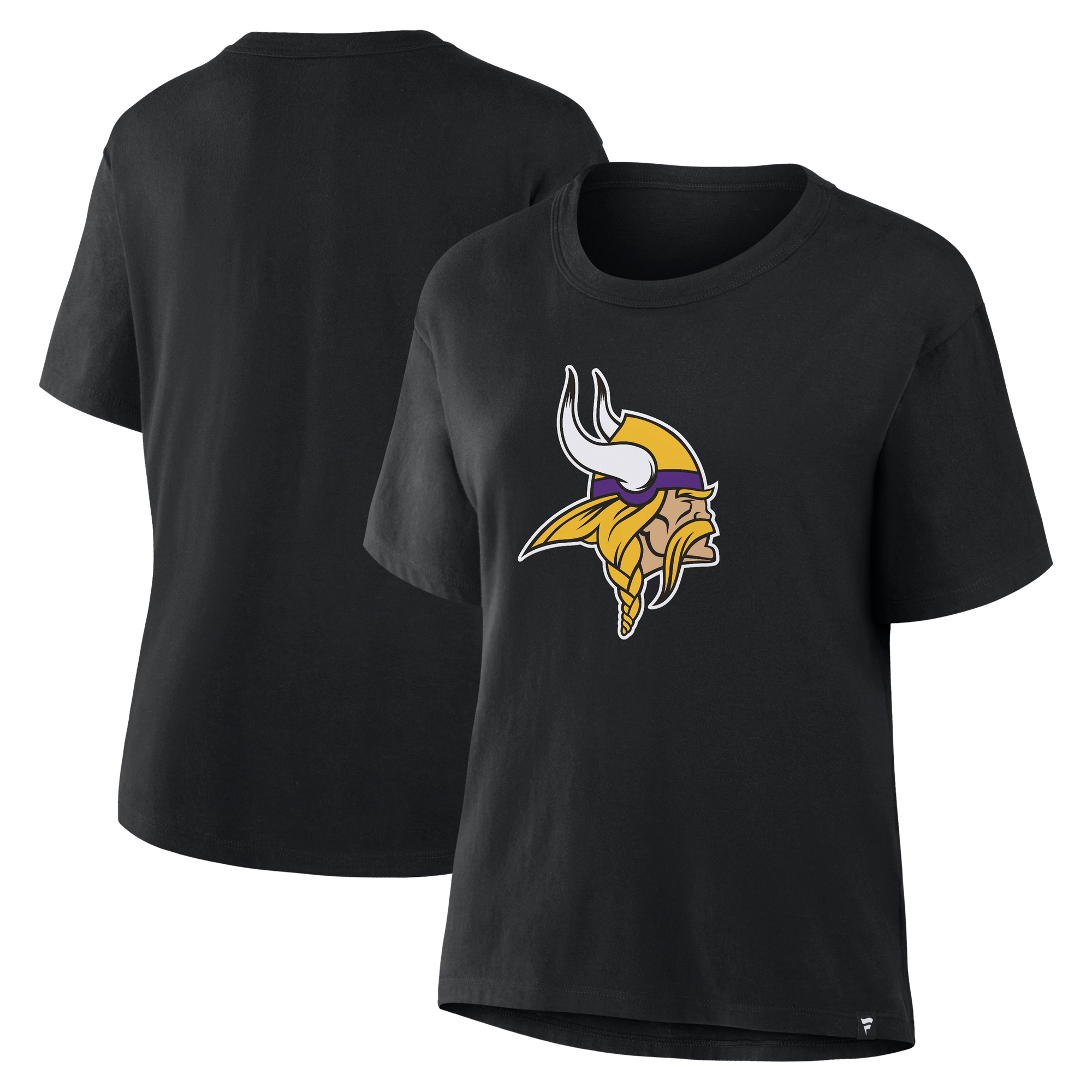 Women's Fanatics Black Minnesota Vikings Essential Legacy T-Shirt