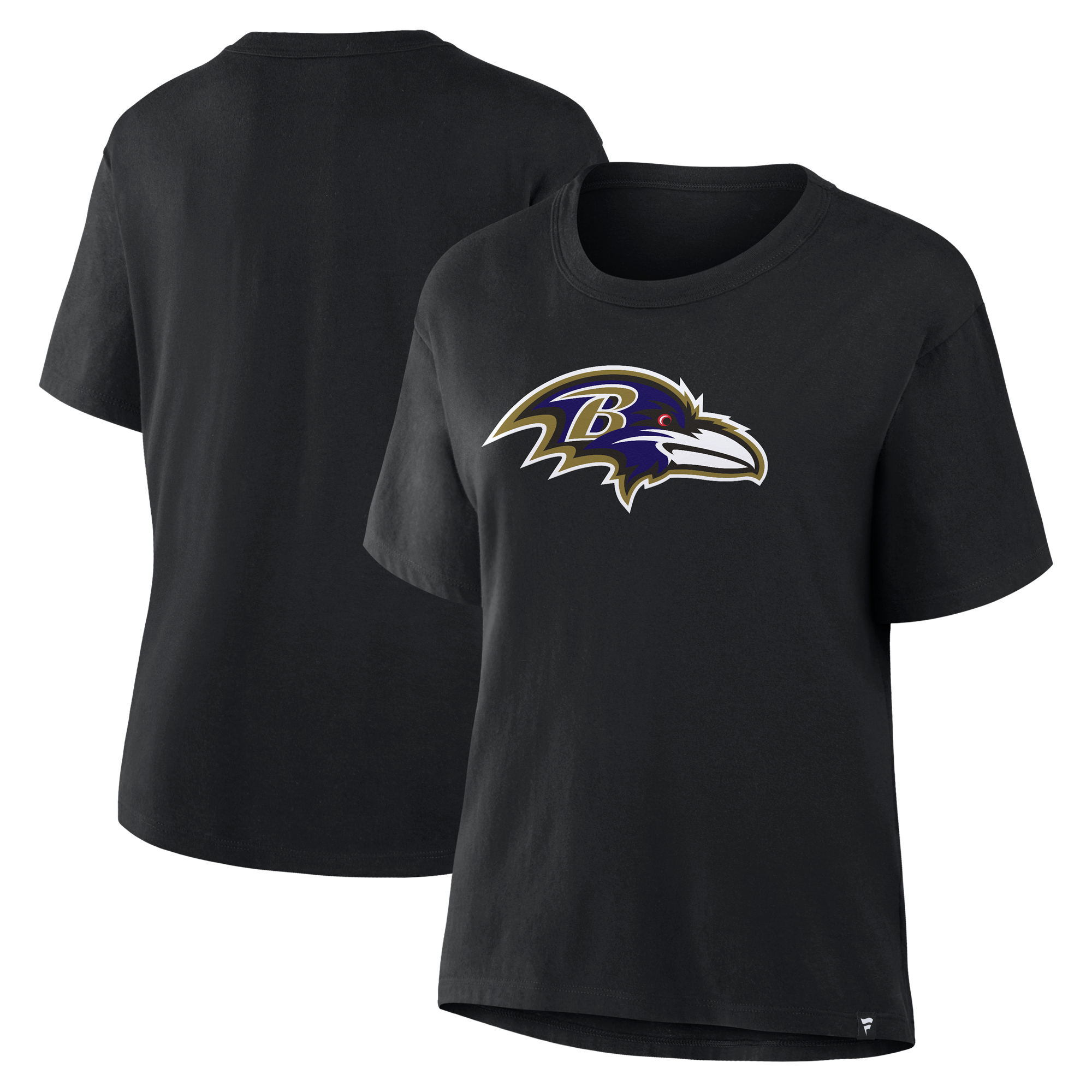 Women's Fanatics Black Baltimore Ravens Essential Legacy T-Shirt