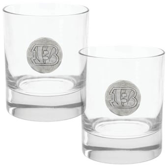 Cincinnati Bengals Two-Piece 11oz. Rocks Glass Set