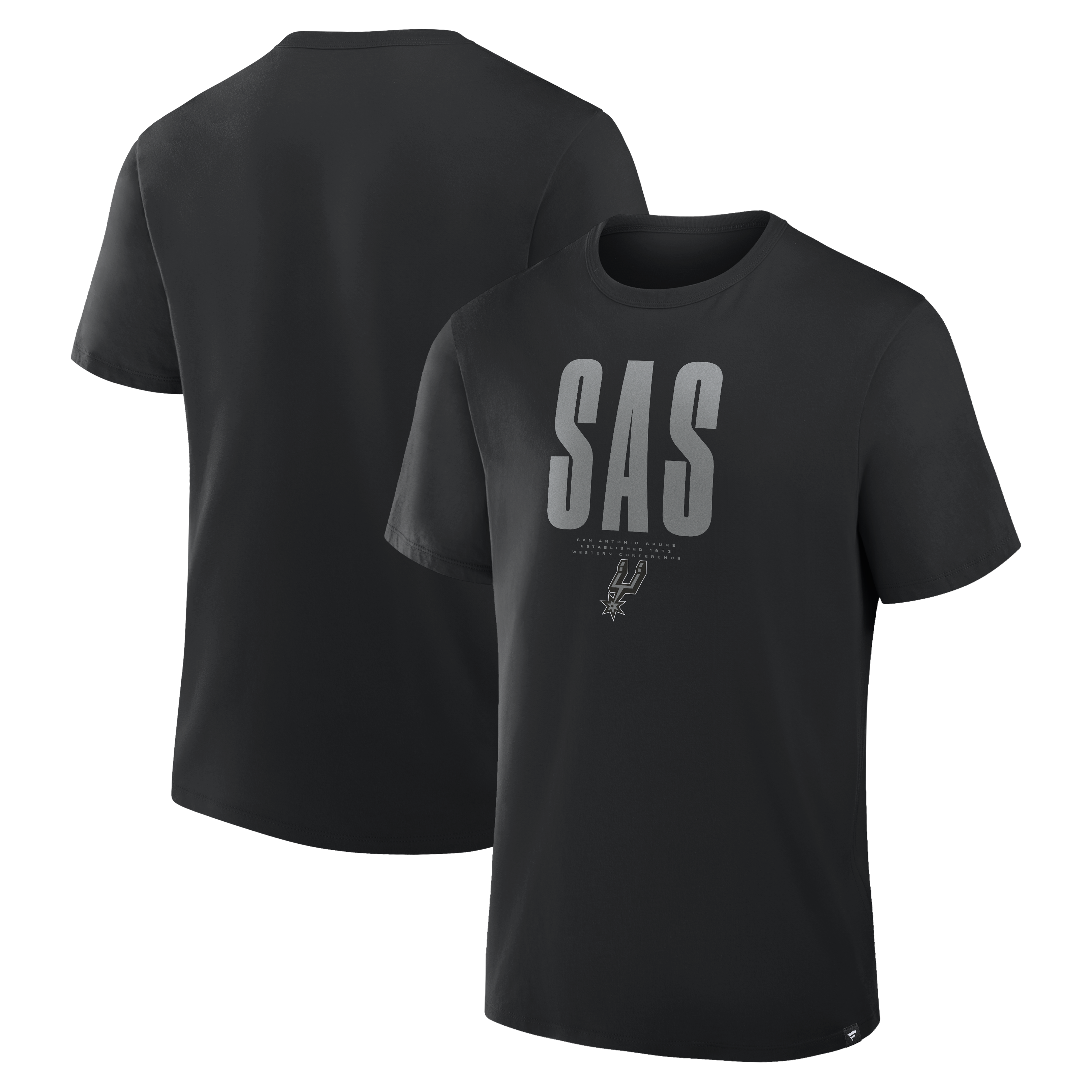 Men's Fanatics Black San Antonio Spurs Full Court Condition T-Shirt
