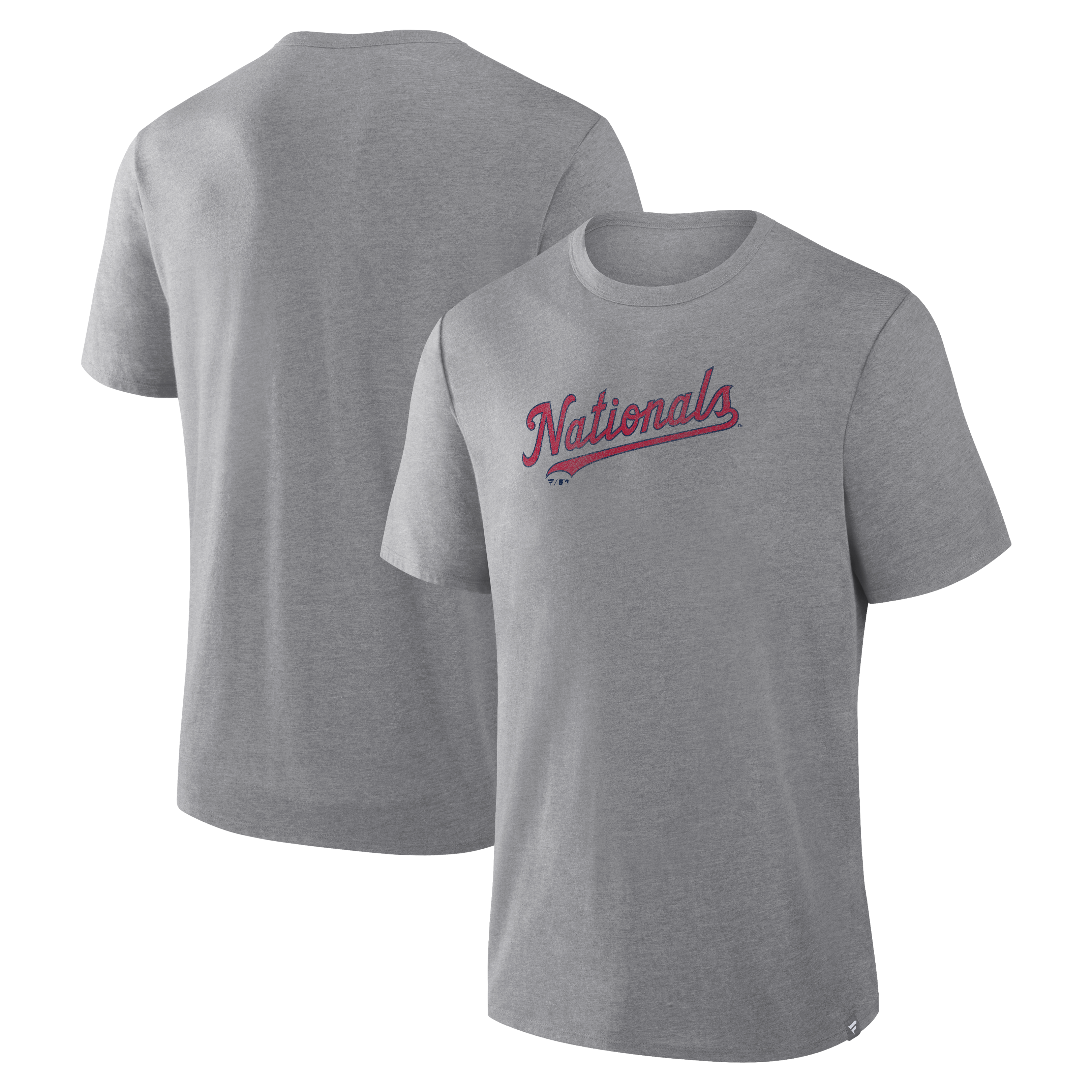 Men’s Fanatics Heather Gray Washington Nationals Play Tribute Tri-Blend T-Shirt