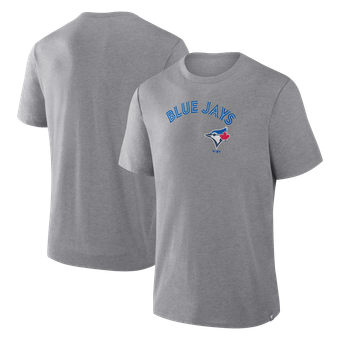 Men's Fanatics Heather Gray Toronto Blue Jays Play Tribute Tri-Blend T-Shirt