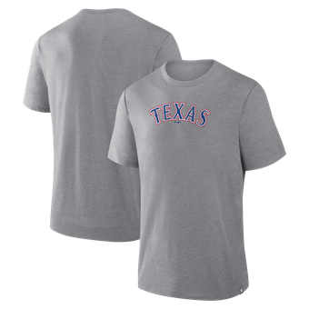 Men's Fanatics Heather Gray Texas Rangers Play Tribute Tri-Blend T-Shirt